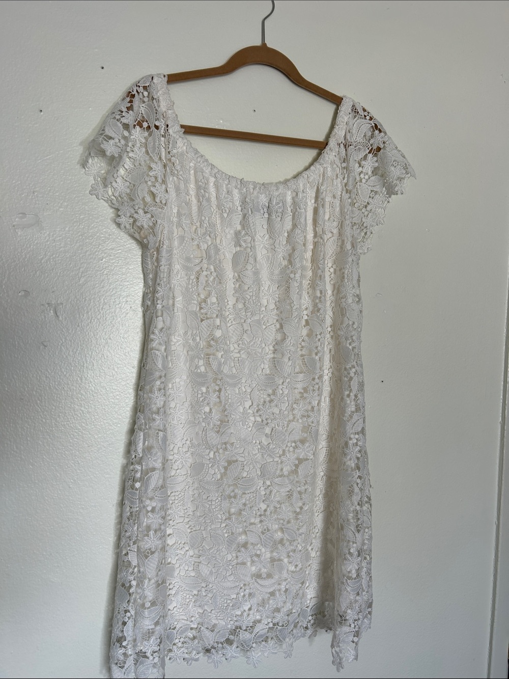Lauren Ralph Lauren white Floral Lace Mini Dress